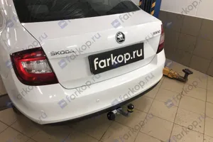 Установили фаркоп Motodor для Skoda Rapid 2018 г.в.