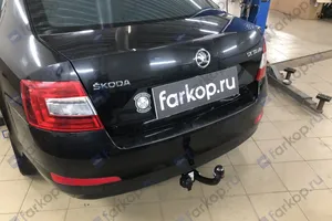 Установили фаркоп Oris для Skoda Octavia 2013 г.в.