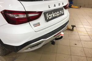 Установили фаркоп Трейлер для Lada Vesta SW Cross 2024 г.в.