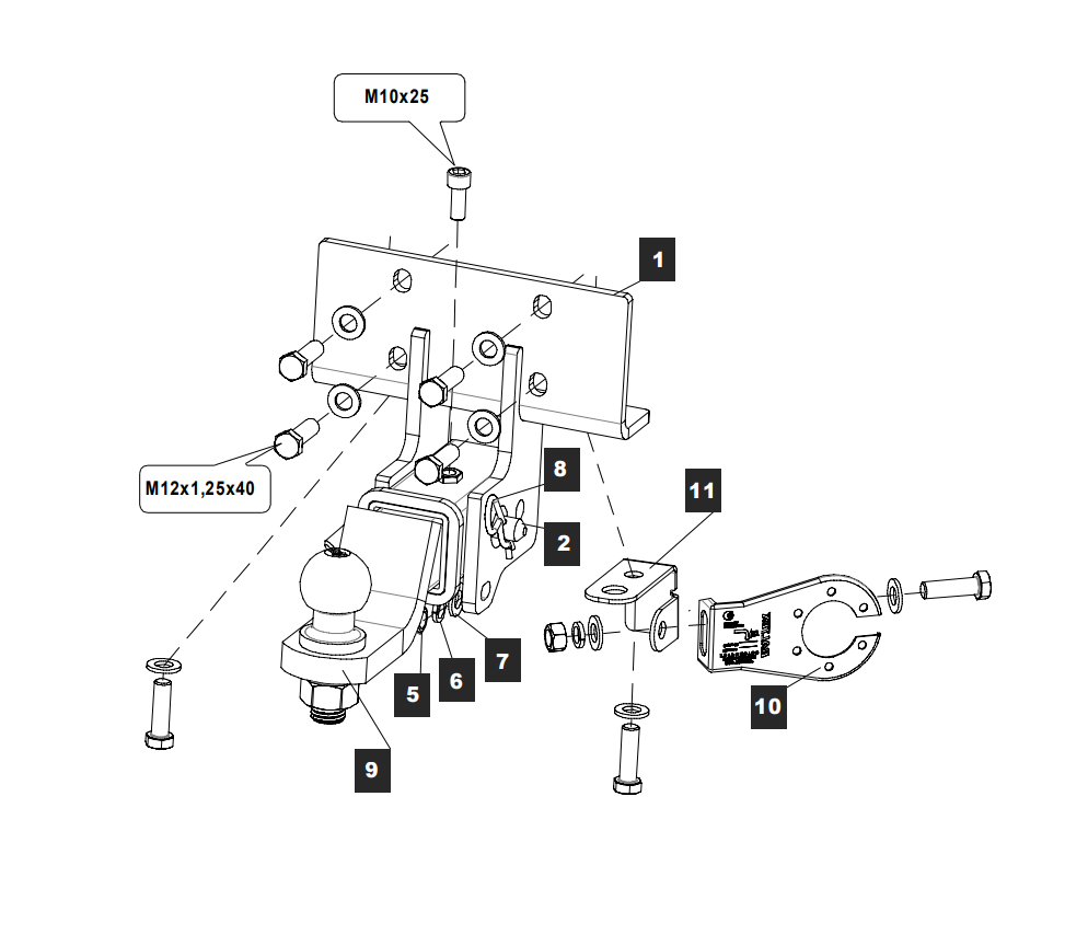 Фаркоп Baltex для Lexus GX 2009- 24242532 в 