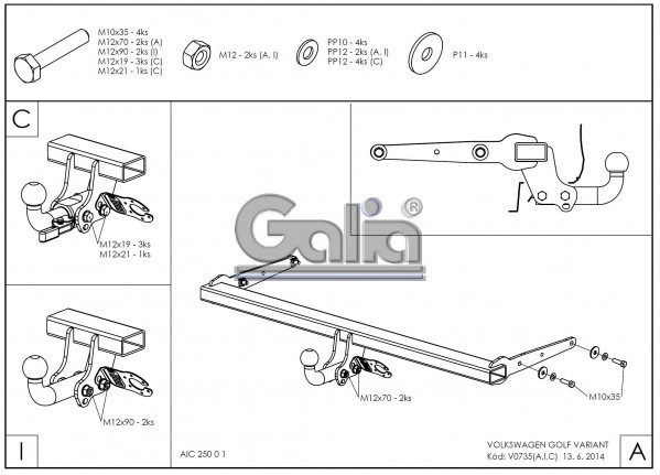 Фаркоп galia h077a