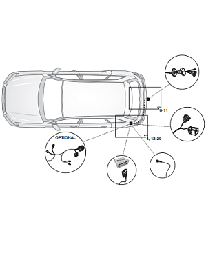 Электрика фаркопа Hak-System (7 pin) для Audi Q7 2020- 12010526 в 
