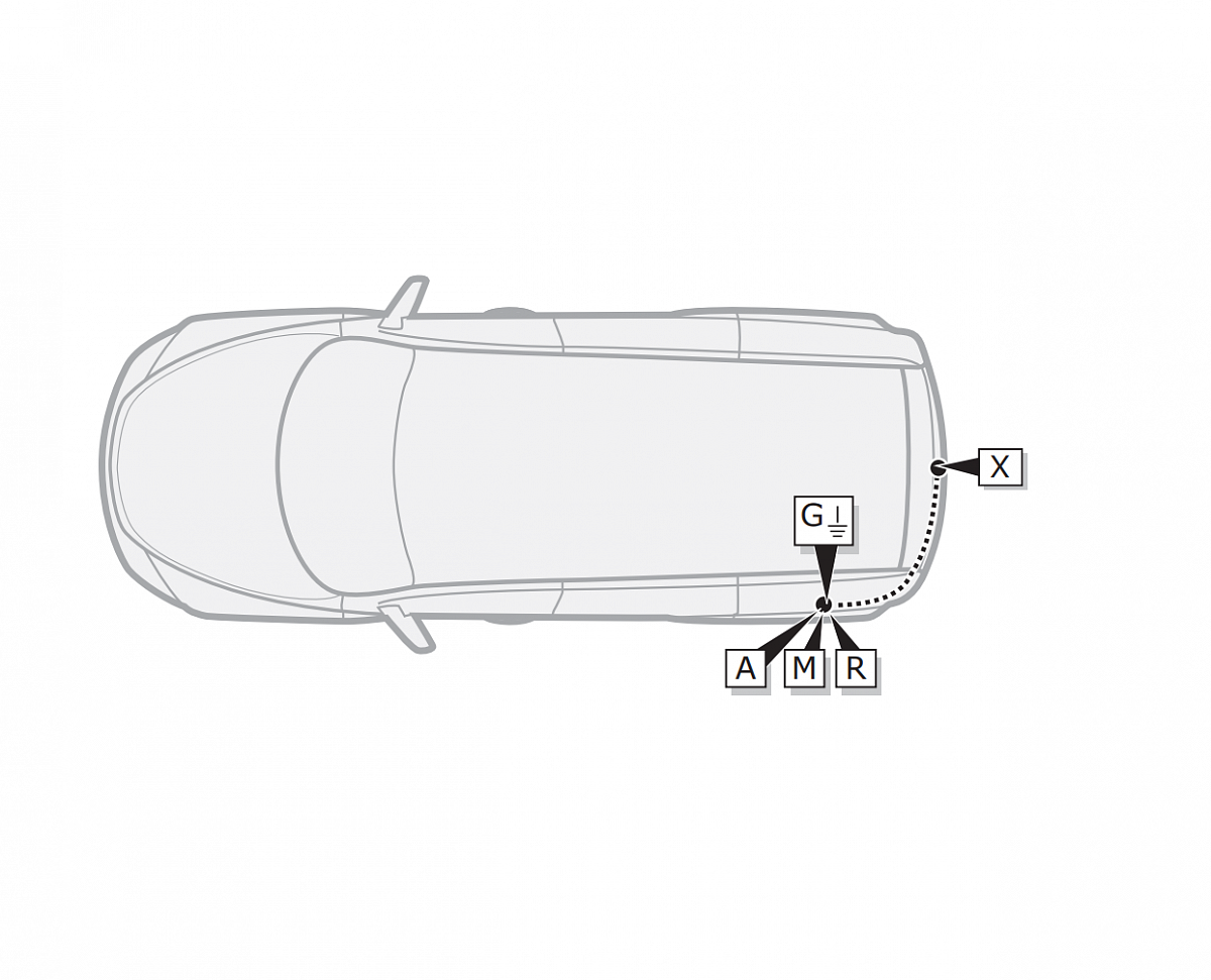 Электрика фаркопа ECS (13 pin) для Audi Q7 2015-2020 AU068H1 в 