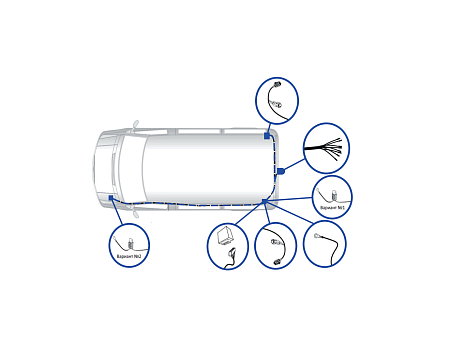 Электрика фаркопа TowRus (7 pin) для Opel Vivaro Life 2020- EMP2-07 в 