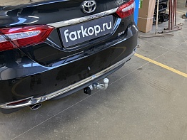 Установили фаркоп Лидер Плюс для Toyota Camry (седан) 2017-2023 г. в.