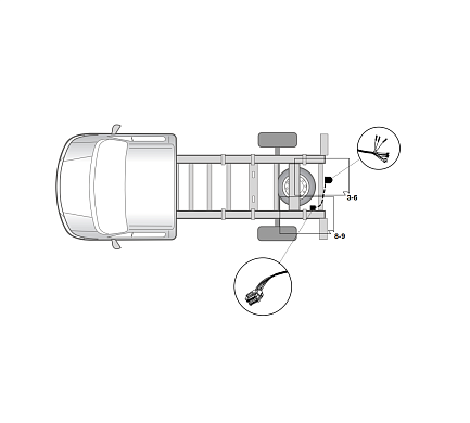 Электрика фаркопа Hak-System (13 pin) для Opel Movano 2010- 21500550 в 