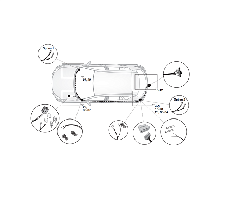 Электрика фаркопа Hak-System (13 pin) для Mazda 2 2015- 26120520 в 