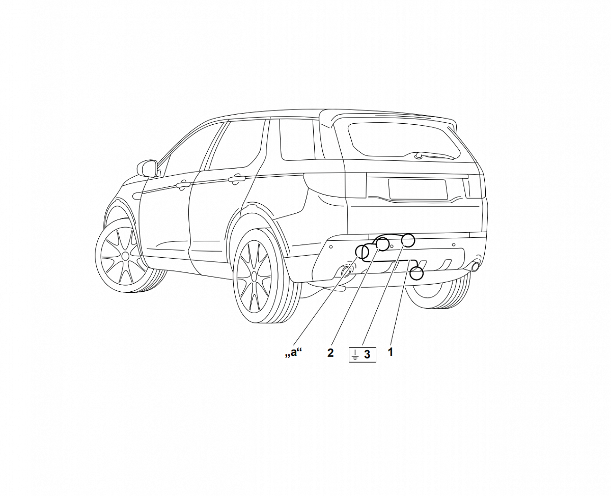 Электрика фаркопа Westfalia (13 pin) Land Rover Discovery Sport 2013-07/2019 323141300113 в 