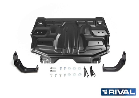 Защита картера и КПП RIVAL Volkswagen Polo 2020-, V - 1.2; 1.4; 1.6 111.5842.1 в 