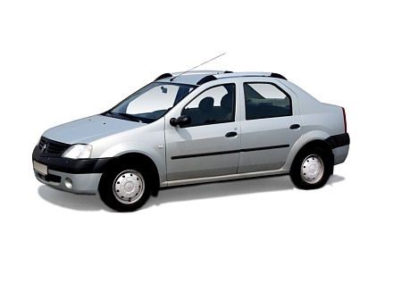 Рейлинги для Renault-Logan 2004-2015, анод серый матовый 0245-11 в 