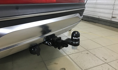 Установили фаркоп TowRus для Hyundai Santa Fe 2021-2023 г.в.