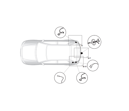Электрика фаркопа Hak-System (13 pin) для Mazda 2 2007-2015 26120507 в 