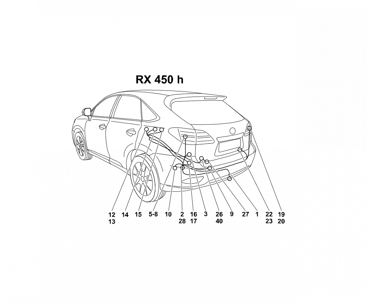 Электрика фаркопа Westfalia (7 pin) для Lexus RX 350 / 450h 05/2009-12/2015 335357300107 в 