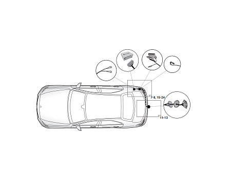 Электрика фаркопа Hak-System (13 pin) для Mercedes GLE Coupe 2020- 21040548 в 