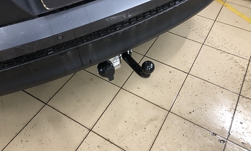 Установили фаркоп Лидер Плюс для Hyundai Tucson 2015 г.в.