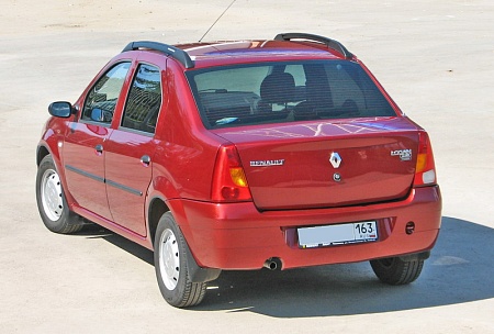 Рейлинги для Renault-Logan 2004-2015, полимер черный 0245-02 в 