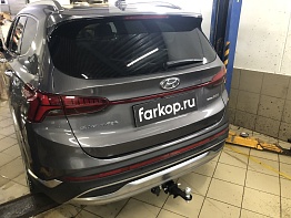 Установили фаркоп Лидер Плюс для Hyundai Santa Fe 2020-2024 г. в.