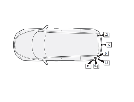 Электрика фаркопа ECS (7 pin) для Toyota Highlander 2021- TO315BL в 