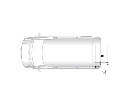 Электрика фаркопа Hak-System (13 pin) для Opel Vivaro 2006-2014 21500523 в 