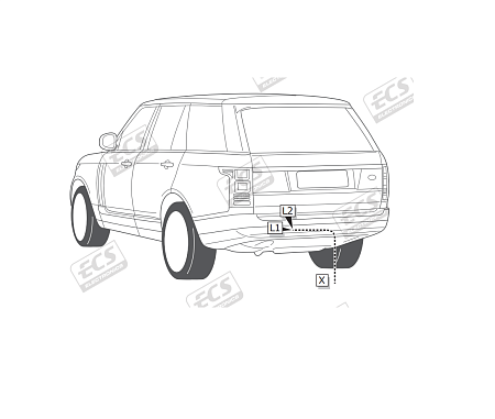 Электрика фаркопа ECS (13 pin) для Land Rover Range Rover Sport 2013- LR006DH в 