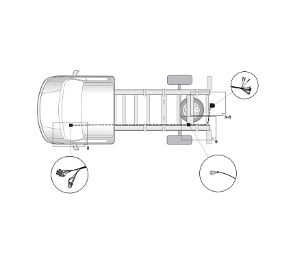 Электрика фаркопа Hak-System (13 pin) для Opel Movano 2010-2014 21500553 в 