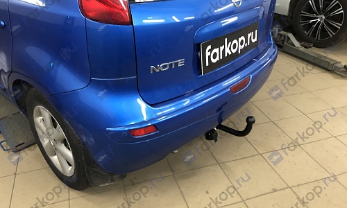 Установили фаркоп Лидер Плюс для Nissan Note 2007 г.в.