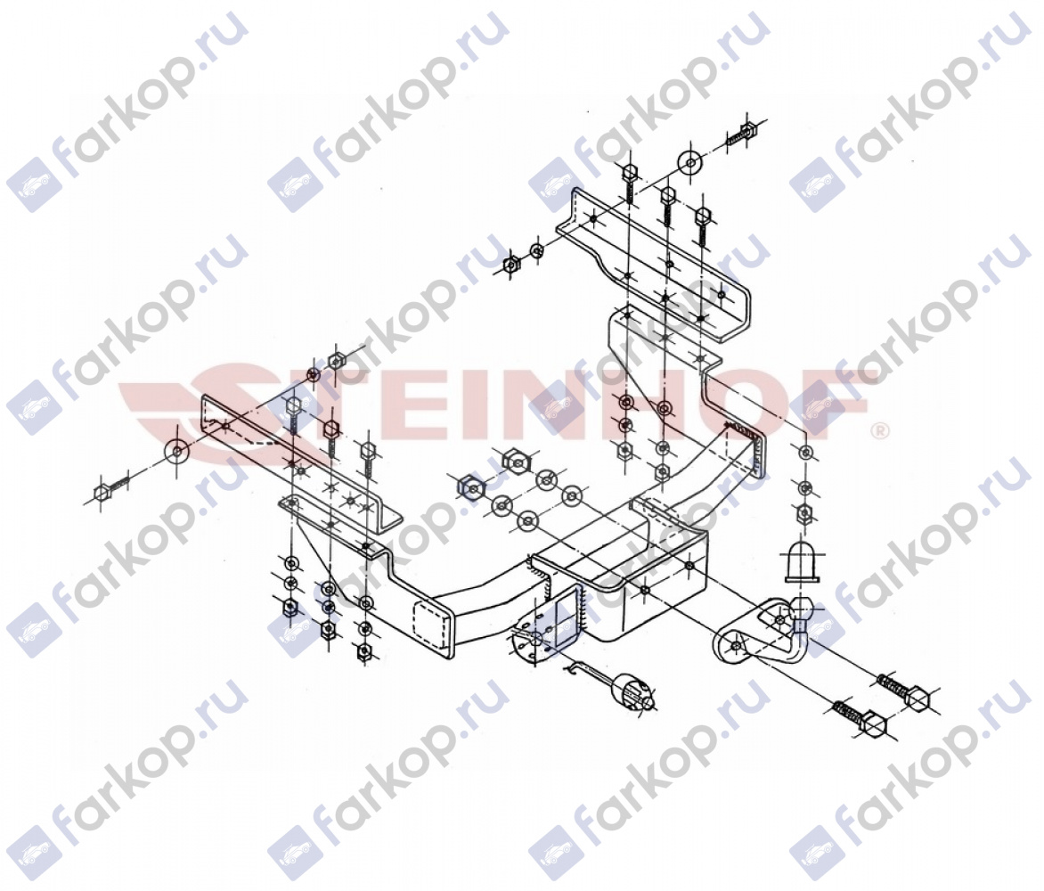 Фаркоп Steinhof для Volkswagen Multivan T4 1990-2003 V-122 в 