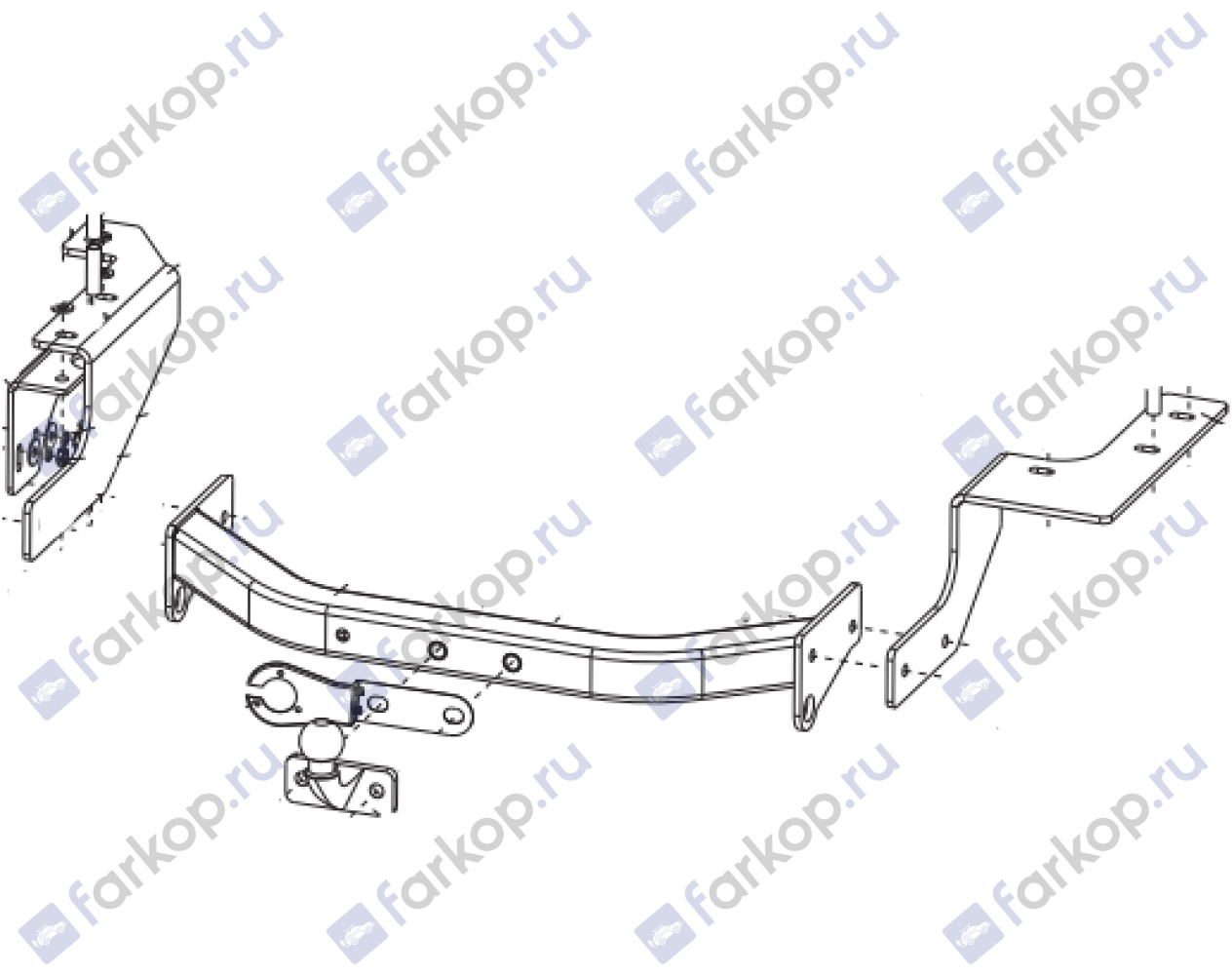 Фаркоп Baltex для Great Wall Hover H3 2010-2014 28181708 в 