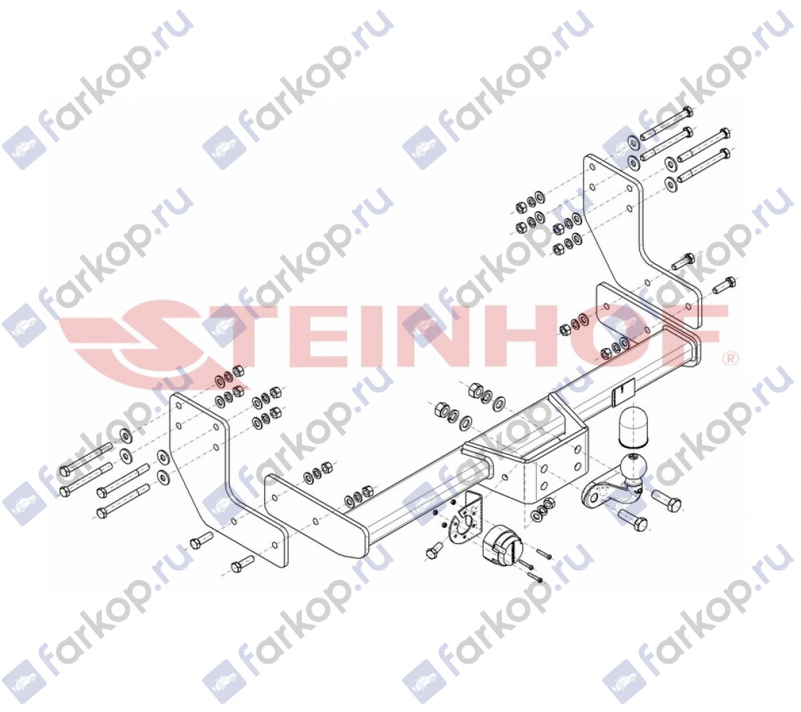 Фаркоп Steinhof для Volkswagen Crafter 2016- V-036 в 
