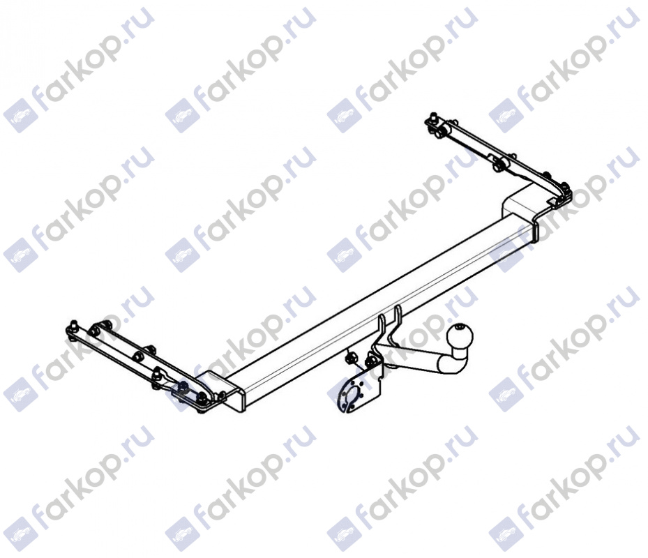 Фаркоп AvtoS для Nissan Note (5 дв.,хетчбек) 2006-2014 NS 19 в 