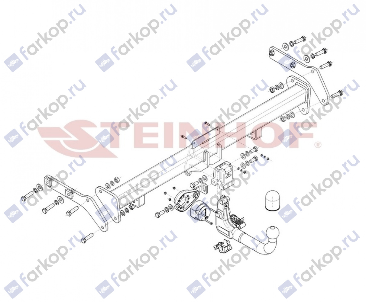 Фаркоп Steinhof для Kia Sportage 2021- (в т.ч. GT Line, Hybrid, Европейская сборка) K-099 в 