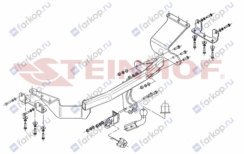 Фаркоп Steinhof для Mitsubishi Outlander 2007-2012 M-354 в 