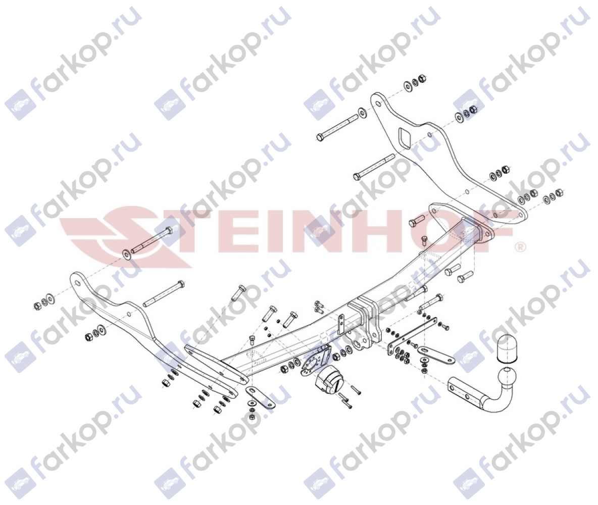Фаркоп Steinhof для Hyundai Staria 2022-  H-292 в 