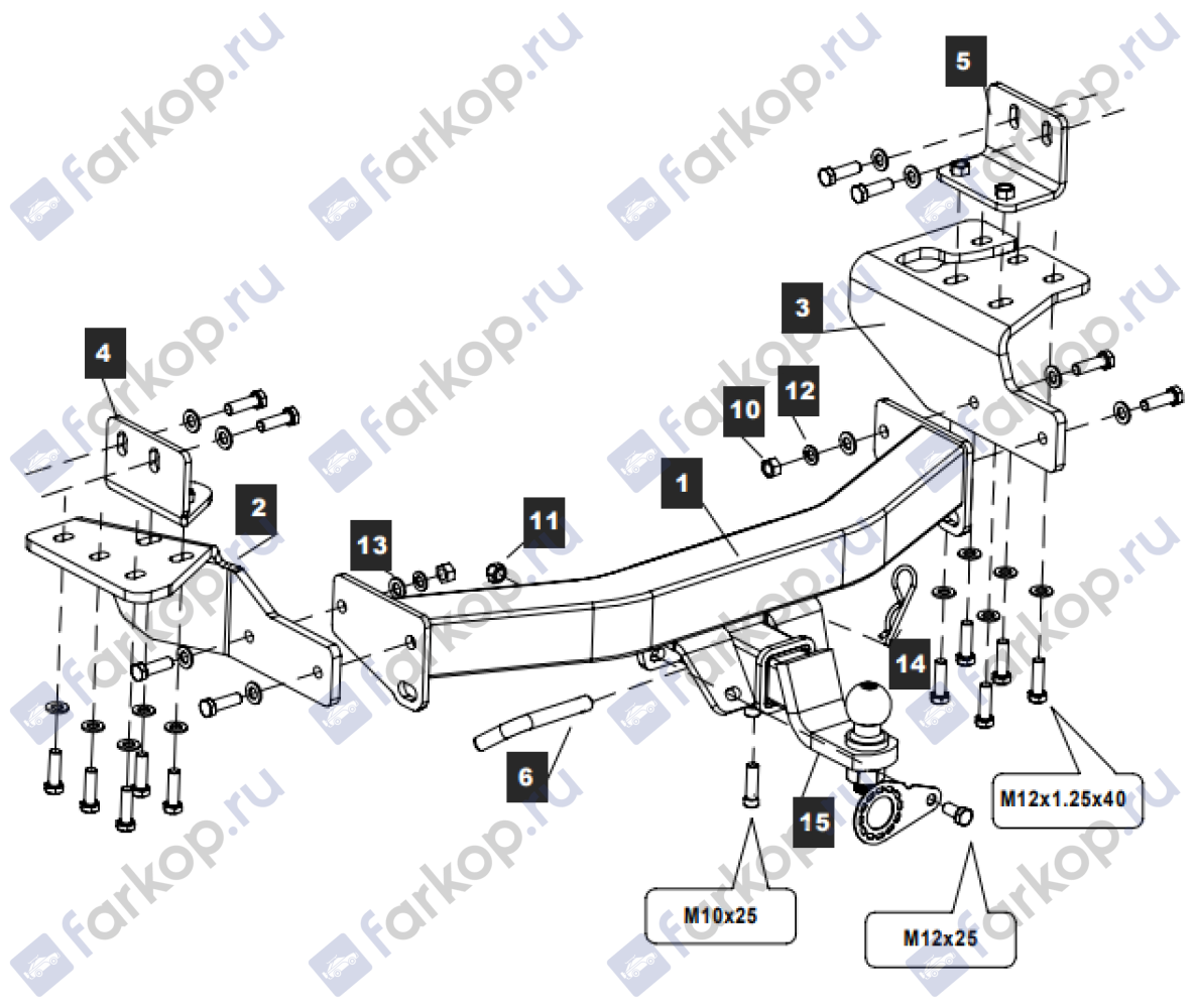 Фаркоп на toyota fortuner