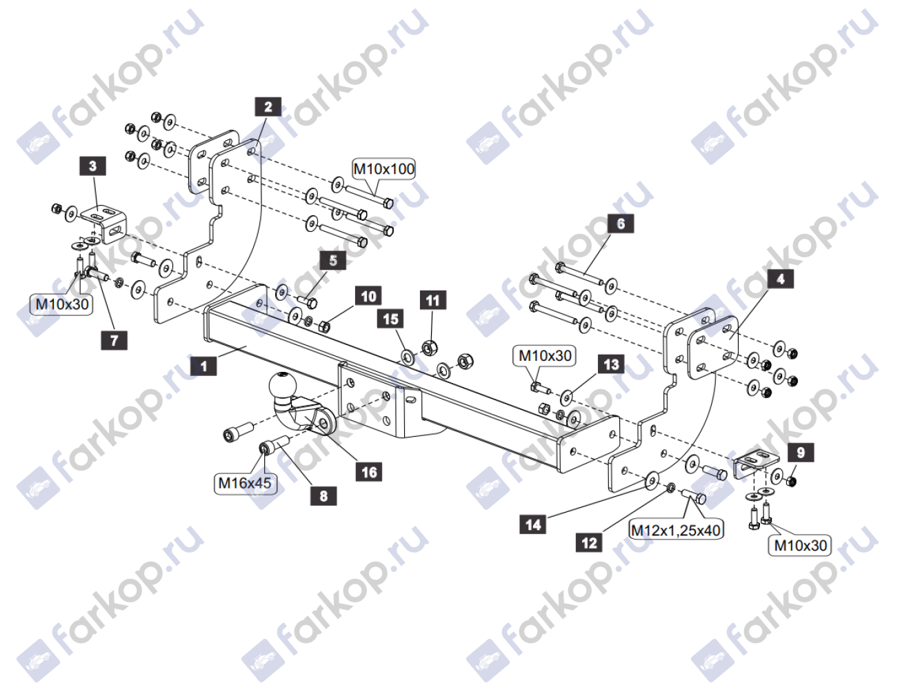 Фаркоп Sheriff для Mercedes Sprinter Classic 2013-2018 2829.21 в 