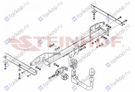 Фаркоп Steinhof для Chevrolet Cruze (kombi) 2012-2015 C-265 в 