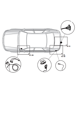 Электрика фаркопа Hak-System (13 pin) для Volkswagen Passat 2010-2015 21500559 в 
