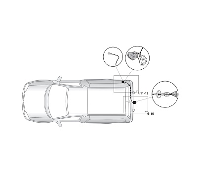 Электрика фаркопа Hak-System (7 pin) для Volkswagen Caddy 2014-2020 12270564 в 