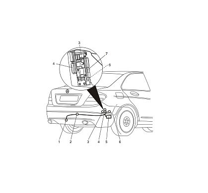 Электрика фаркопа Westfalia (13 pin) для Mercedes E-class 2009-2016 313212300113 в 